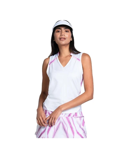 Lucky Love Mystic Blaze Sleeveless Womens Golf Polo