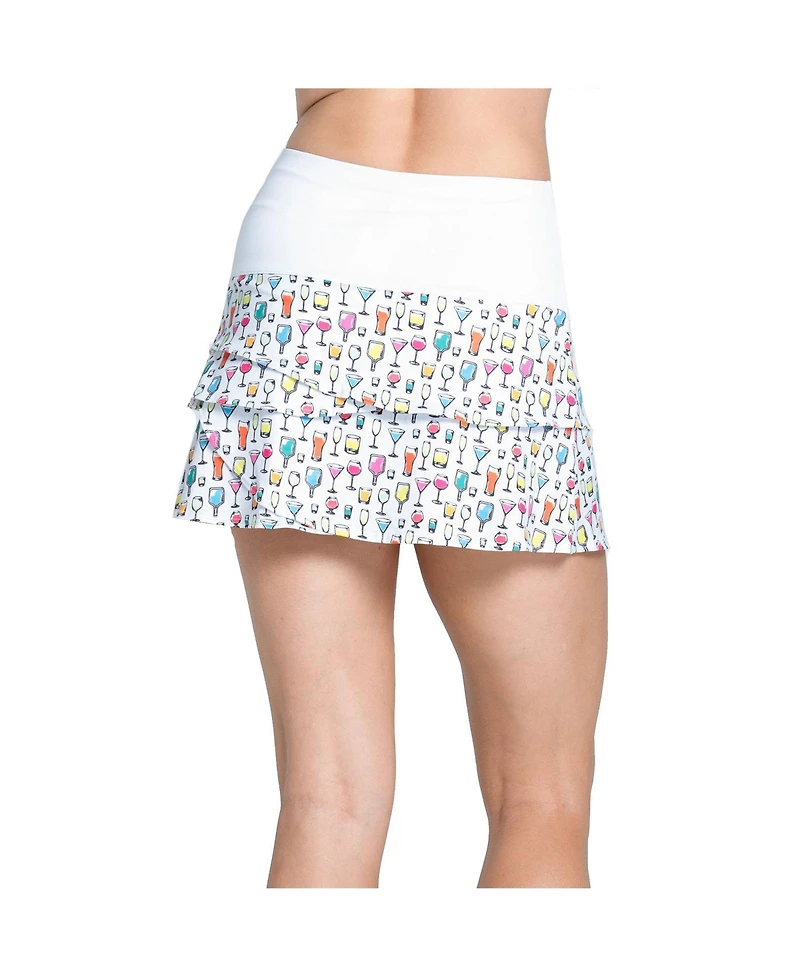 Lucky Love High Spirits Scallop 14 inch Womens Pickleball Skirt