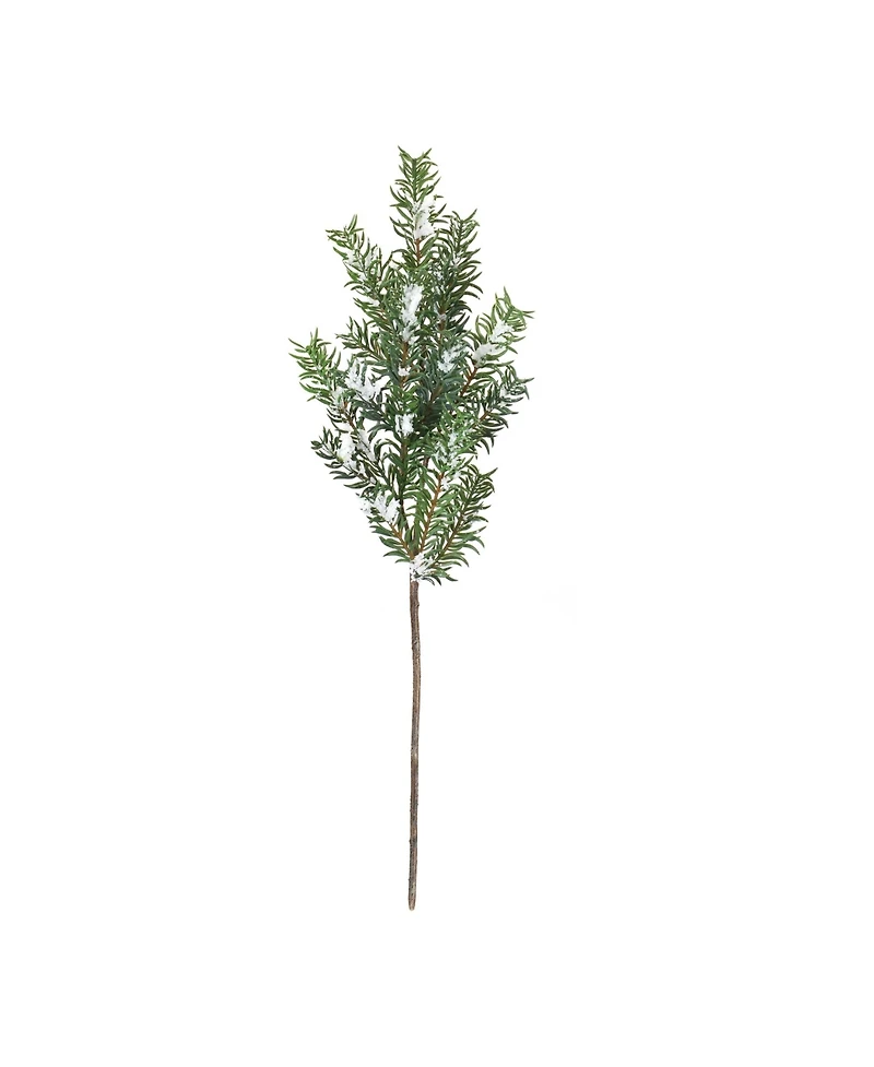 Set of 6 Snow Pine Sprays for Seasonal Decoration