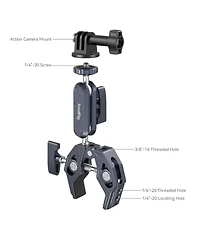 SmallRig Crab-Shaped Super Clamp with Ball Head Magic Arm