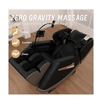 Full Body Massage Chair with Heat & Air Compression, Zero Gravity Recliner with Calf Rollers & Bluetooth-Maison Boucle