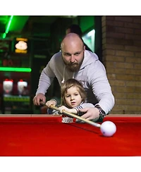 48'' Mini Table Top Pool Table Game Billiard Set Cues Balls Gift Indoor Sports