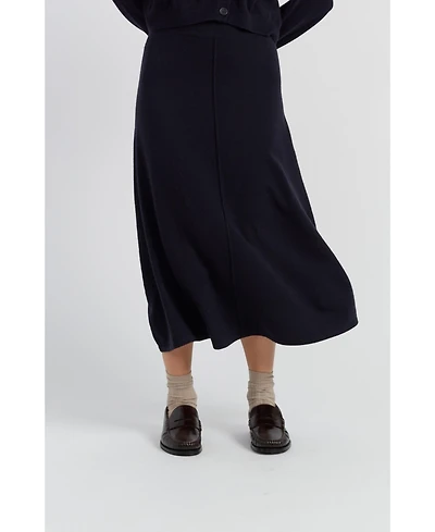 Chinti & Parker Women's Wool Cashmere Midi Skirt