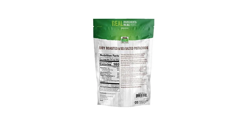 Now Foods Pistachios Roasted and Salted ,12 oz