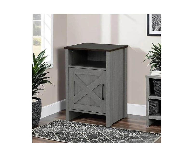 Casainc Two-Tone Storage Cabinet