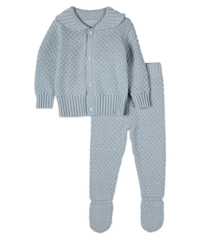 MeMoi Baby 2 Piece Boys 100% Cotton Knit Cardigan Set
