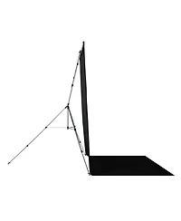 Westcott 8x13' X-Drop Pro Wrinkle-Resistant Backdrop Kit with Stand, Rich Black Sweep