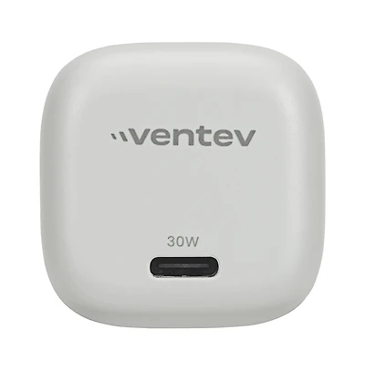 Ventev 30W Ultrafast Usb C Universal GaN Mini Wall Charger-White