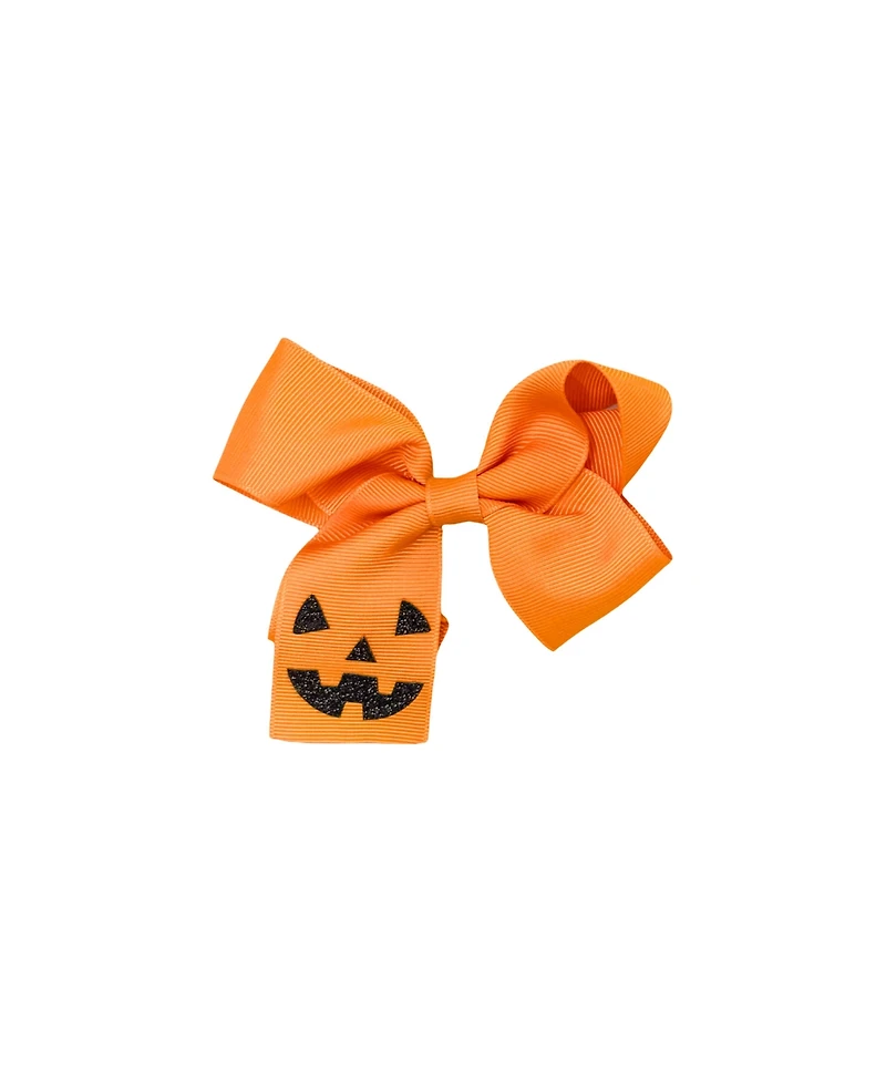 Bits & Bows Girls' Jack-o-Lantern Halloween Hair Bow