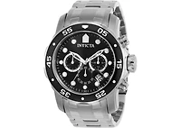 Invicta Men's 0069 Pro Diver Quartz Chronograph Black Dial Watch