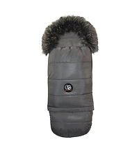 Cover Baby Baby Cover 0-3 Years Organic Premium Gray Wool Adjustable Footmuff in Pastel Dark Gray