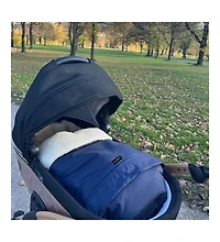 Cover Baby Baby Cover 0-3 Years Scandinavian Organic Wool Adjustable Footmuff in Navy