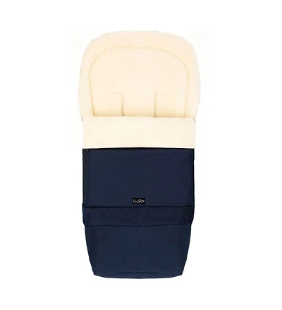 Cover Baby Baby Cover 0-3 Years Scandinavian Organic Wool Adjustable Footmuff in Navy