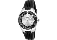 Invicta Women's 17482 Angel Quartz 3 Hand Black, Silver Dial Watch