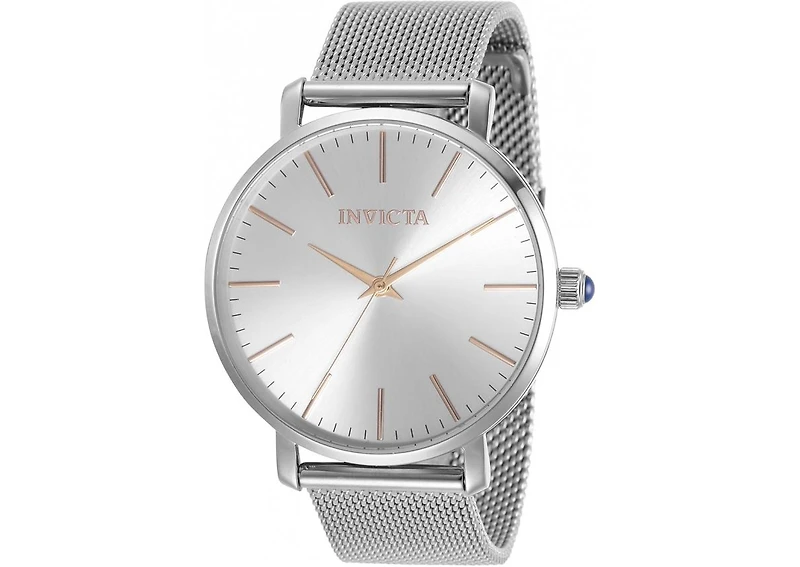 Invicta Women's 31068 Angel Quartz 3 Hand Silver Dial Watch