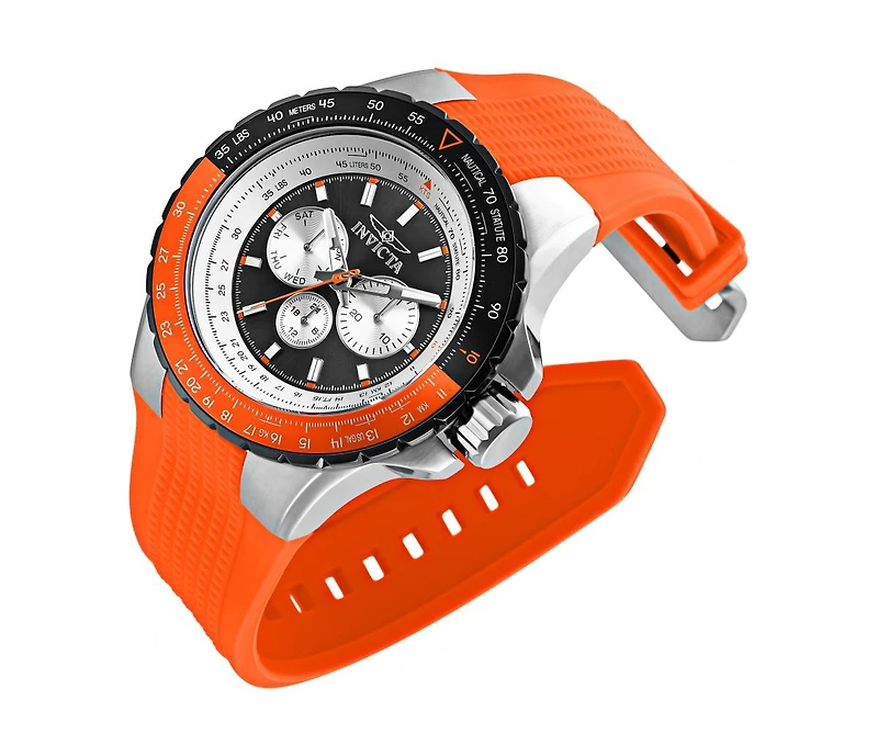Invicta Men's 33035 Aviator Quartz Chronograph Black Dial Watch