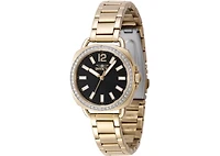 Invicta Women's 47328 Wildflower Quartz 3 Hand Black Dial Watch