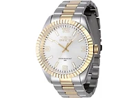 Invicta Men's Specialty Quartz 3 Hand Silver Dial Watch
