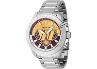 Invicta Men's 47947 Nfl Washington Commanders Quartz Multifunction Dark Red, Yellow Dial Watch