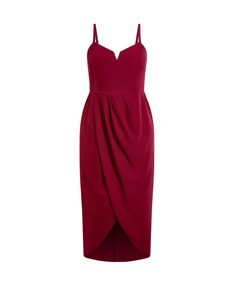 City Chic Women's Sassy V Dress