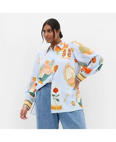 City Chic Plus Refined Beauty Shirt