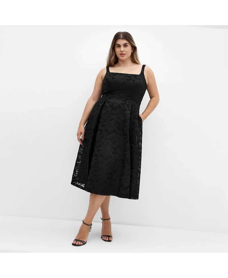 City Chic Plus Jacklynn Midi Dress