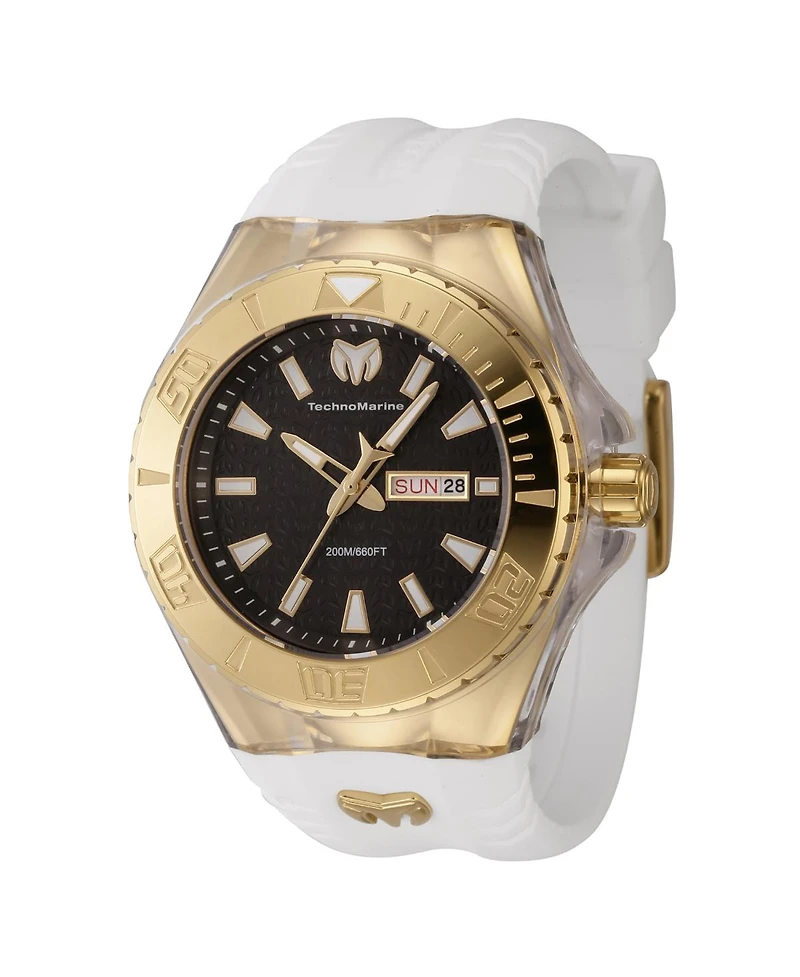 Technomarine Men's Tm-122013 Cruise Quartz 3 Hand Black Dial Watch