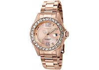 Invicta Women's 37698 Pro Diver Quartz 3 Hand Rose Gold Dial Watch