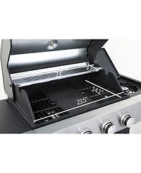 Streamdale Furniture 4-Burner Propane Bbq Grill with Side Burner, 46790BTU