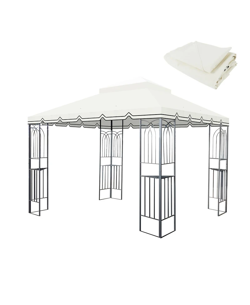 Streamdale 10x10 Gazebo Canopy Replacement - Beige (Frame Not Included)