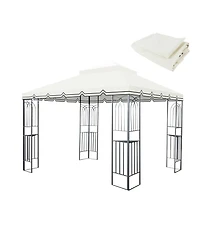 Streamdale 10x10 Gazebo Canopy Replacement - Beige (Frame Not Included)