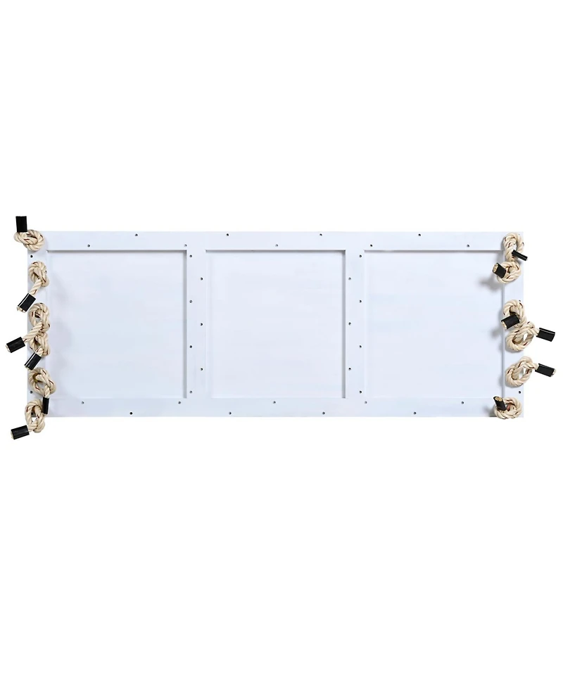 Streamdale Furniture Patio Wooden Swing Chair with Cushion & Ropes