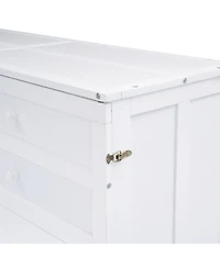 Streamdale Furniture Queen Size Murphy Bed with Built-In Charging Station and a Shelf
