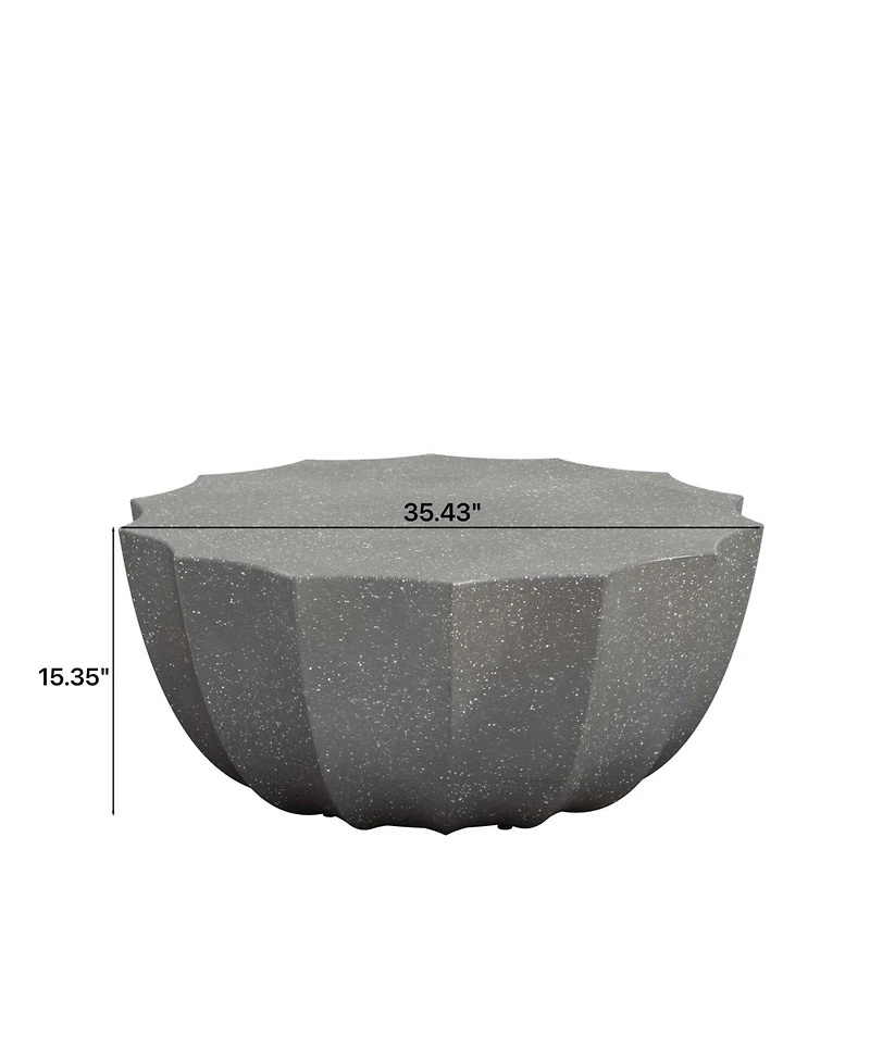 Streamdale Furniture Modern Outdoor Waterproof Coffee Table - Grey