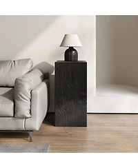 Streamdale Wood-Look Square End Table, Black, Indoor/Outdoor, 33.75"