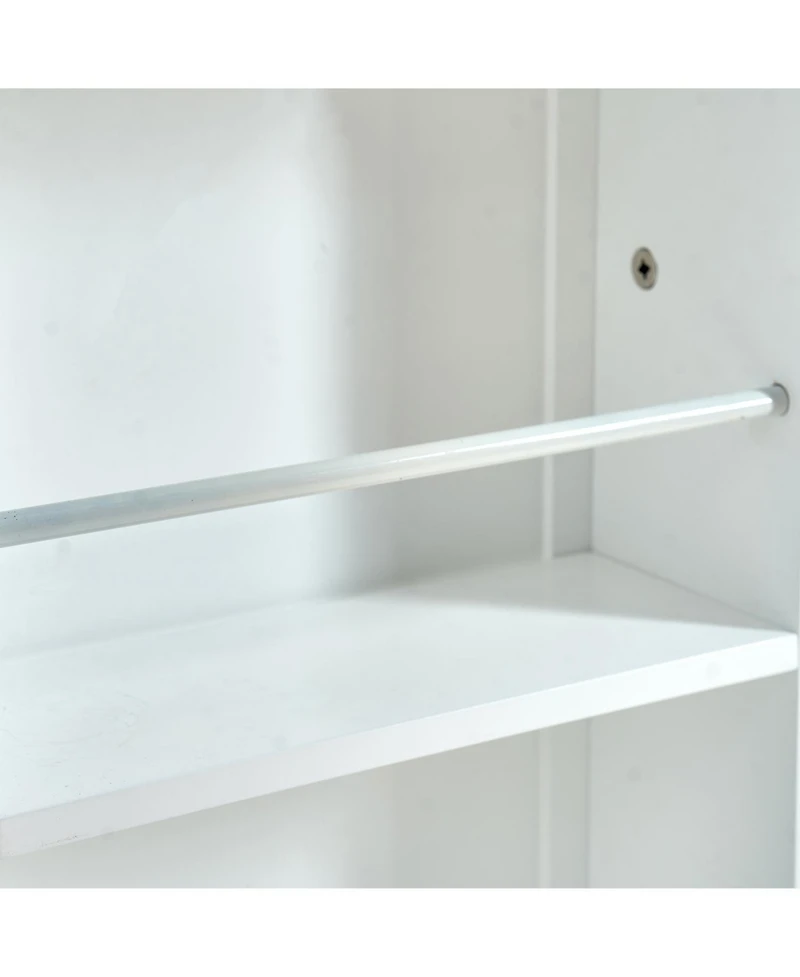 Streamdale Furniture White Kitchen Pantry Cabinet with Adjustable Shelves