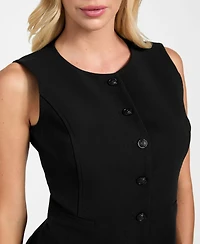 Guess Women's Sleeveless Buttoned Vest