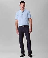 Calvin Klein Men's Short Sleeve Stretch Jacquard Polo Shirt