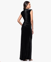 Betsy & Adam Petite Mock Neck Dress
