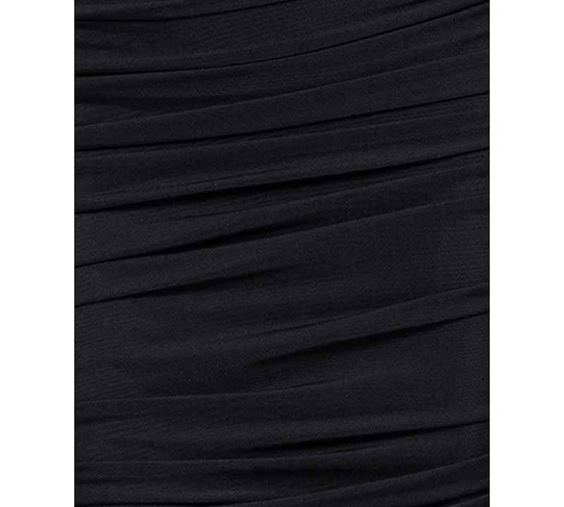Betsy & Adam Petite Asymmetrical Dress