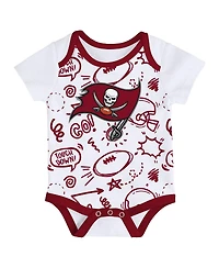 Outerstuff Infant 3-Piece Tampa Bay Buccaneers All Day Play Bodysuit Set