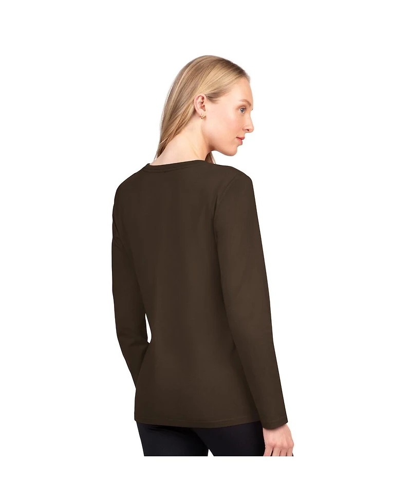 G-iii 4Her by Carl Banks Women's Brown Cleveland Browns Best Play Long Sleeve T-Shirt