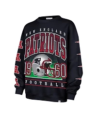 '47 Brand Women's Navy New England Patriots Go Big Oversized Pullover Sweatshirt