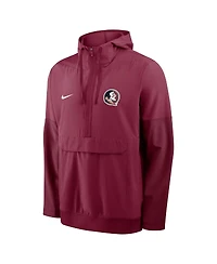 Nike Men's Garnet Florida State Seminoles Anorak Half-Zip Hoodie Jacket