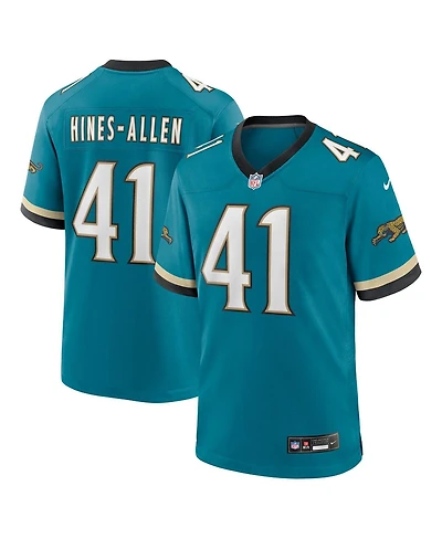 Nike Men's Josh Hines-Allen Teal Jacksonville Jaguars Prowler Throwback Player Game Jersey
