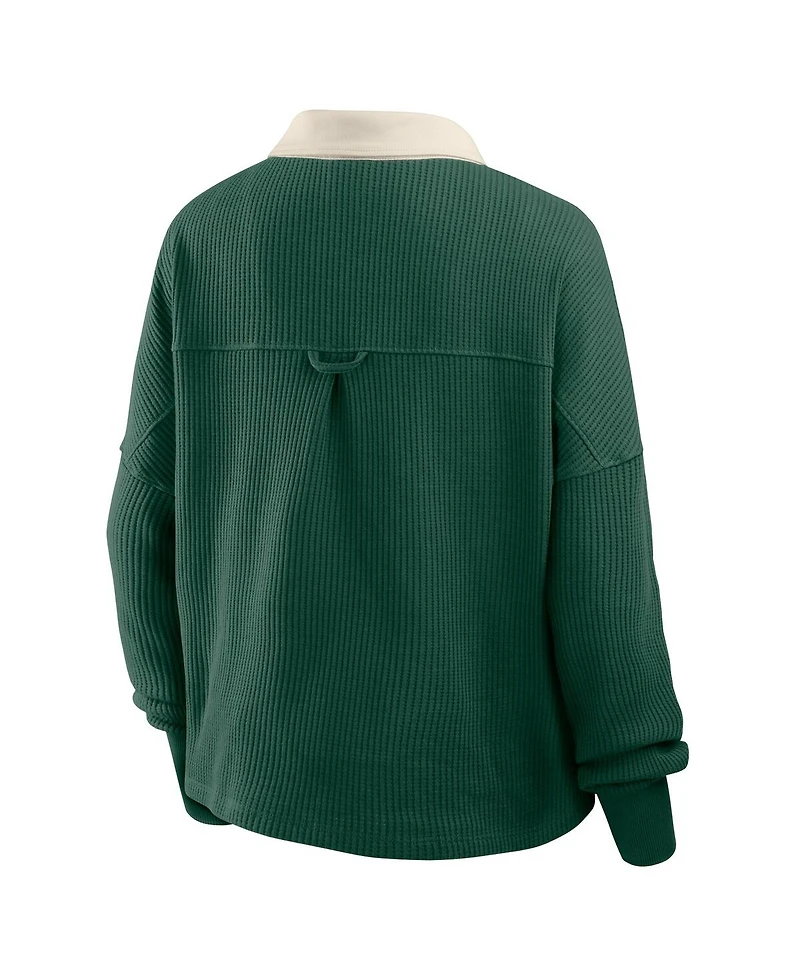 Fanatics Women's Green Bay Packers Oversized Hometown Premium Thermal Long Sleeve Shirt