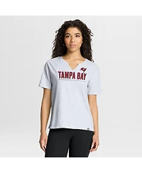 Fanatics Women's White Tampa Bay Buccaneers Redzone Slub Boxy T-Shirt