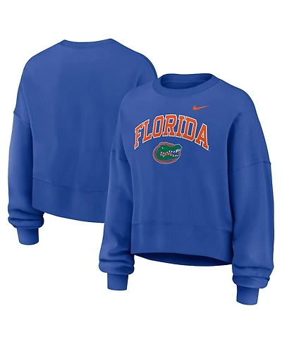 Nike Women's Royal Florida Gators Oversized Phoenix Arch Pullover Sweatshirt