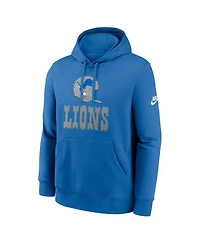 Nike Men's Royal Detroit Lions Best Season Rewind Club Pullover Hoodie