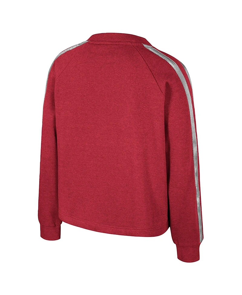 Colosseum Women's Crimson Alabama Tide Treasures Long Sleeve V-Neck T-Shirt